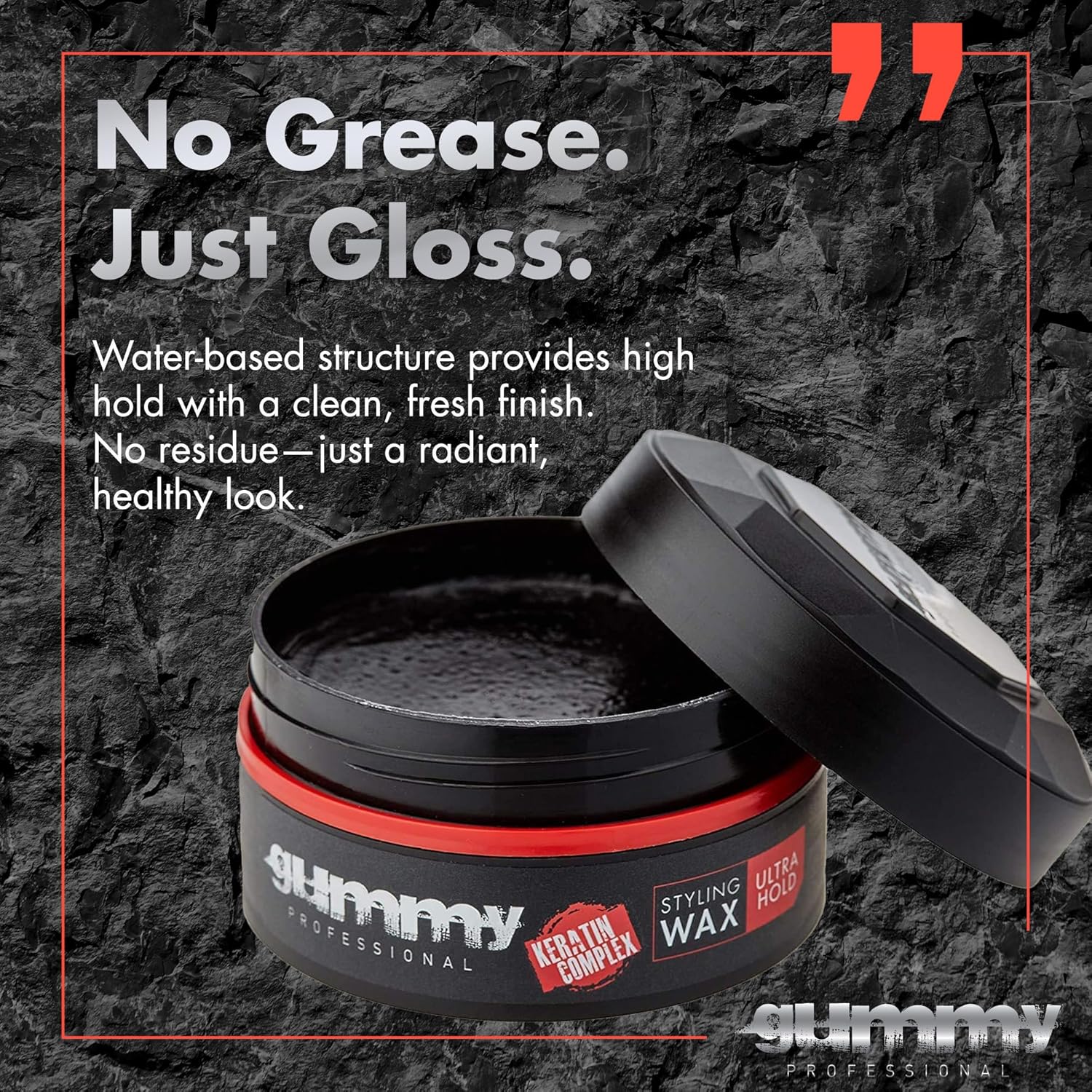 Gummy - cire coiffante ultra fixation 150ml - tenue forte & brillance