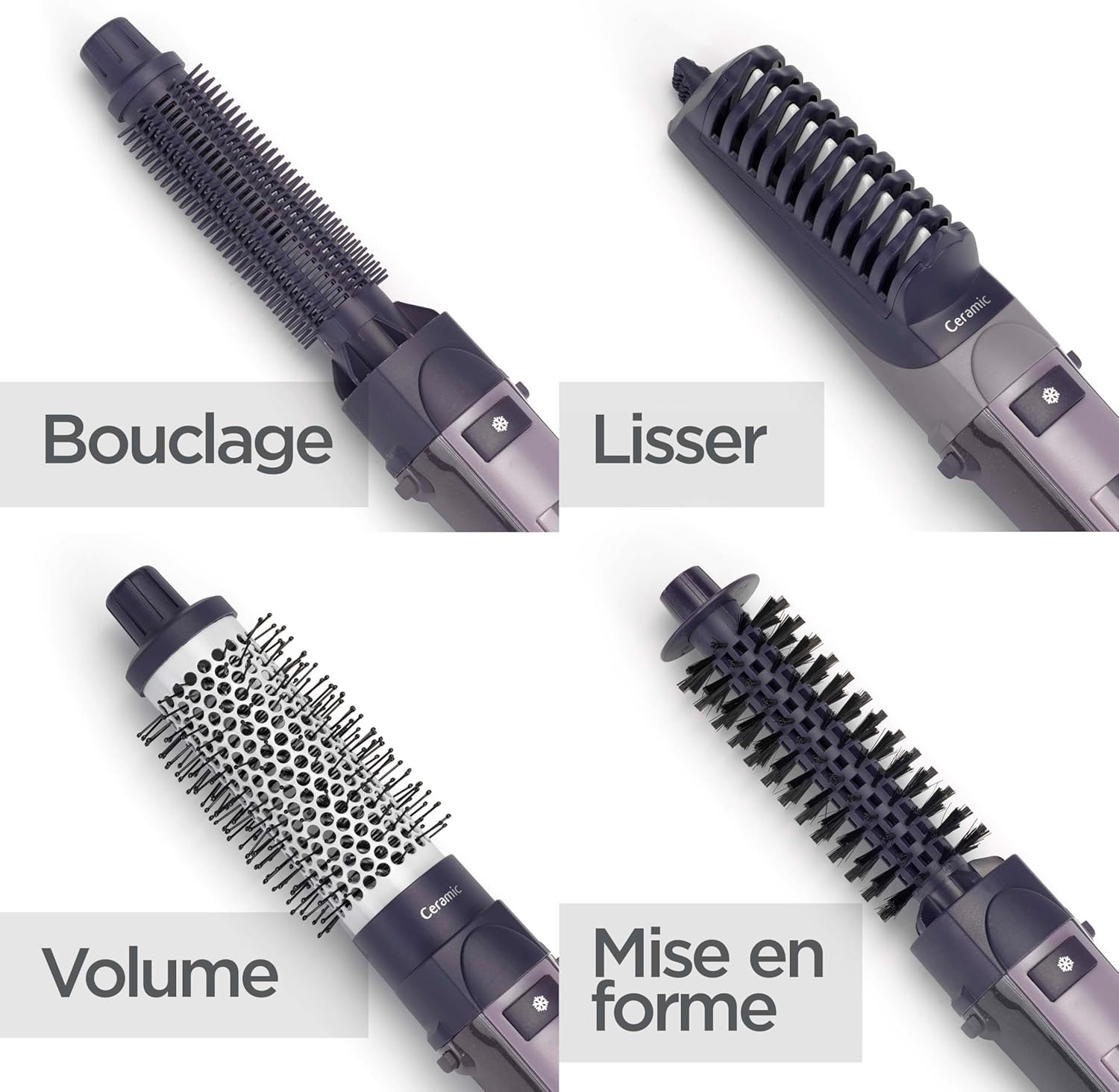 BaByliss – brosse soufflante multistyles – technologie ionique, 4 accessoires, AS121E