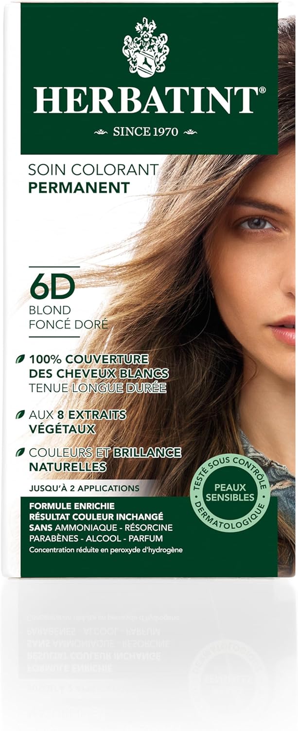 Herbatint - Soin Colorant Permanent - 150ml - sans ammoniaque, 100% couverture cheveux blancs, testé dermatologiquement