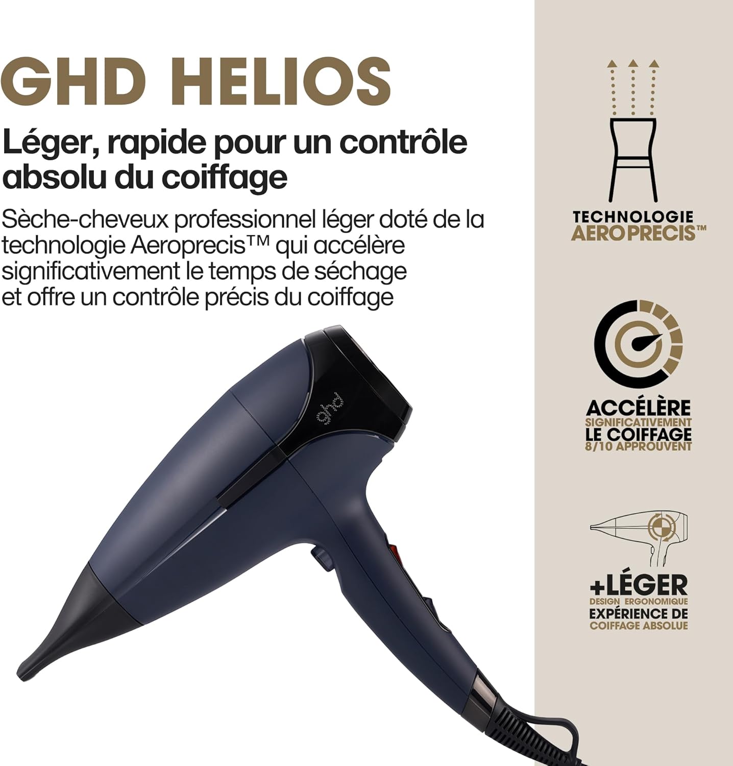 ghd - Helios - sèche-cheveux puissant, précis, anti-frisottis