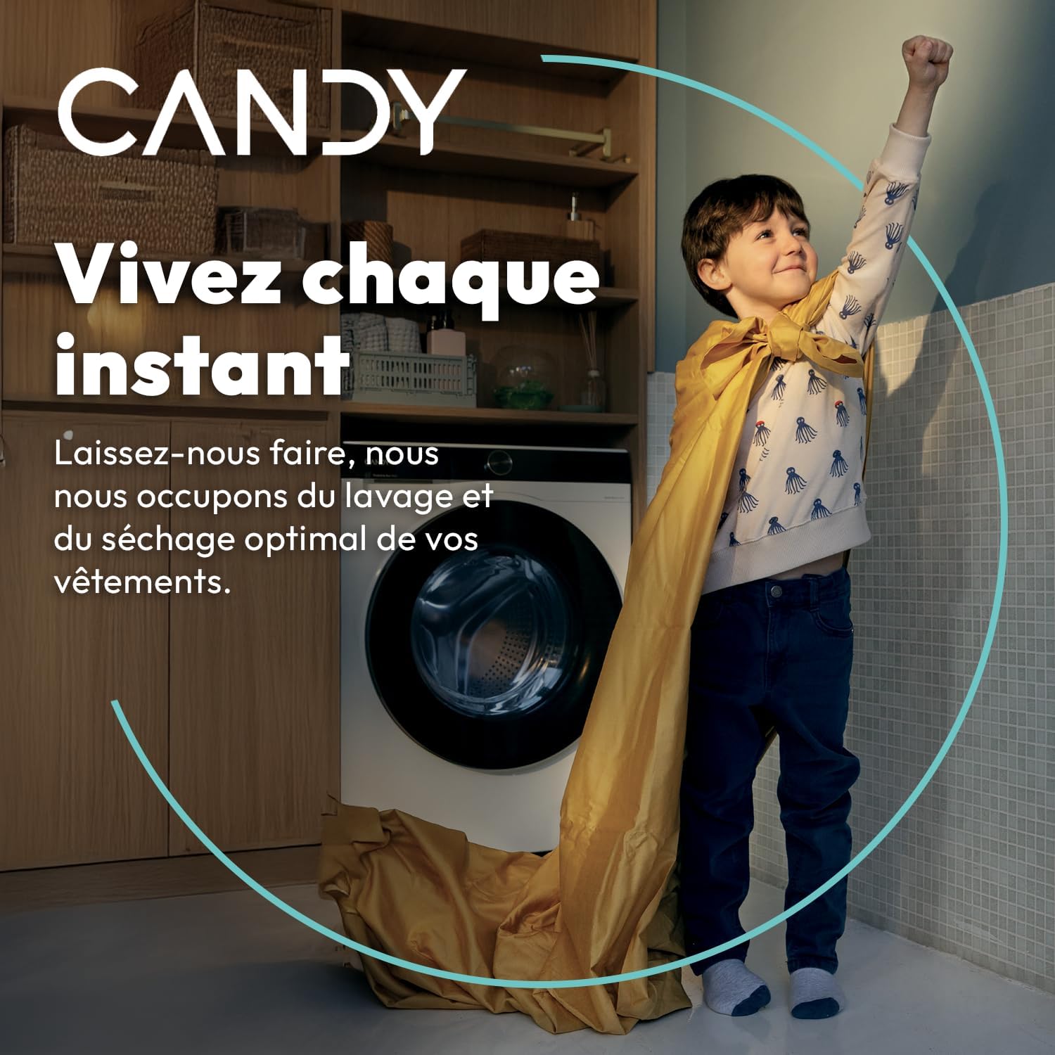 Candy - Lave-linge Série CS - 10kg, 1200 trs/min, écran digital, 85x60x54cm - CS12102DWB4/1-47