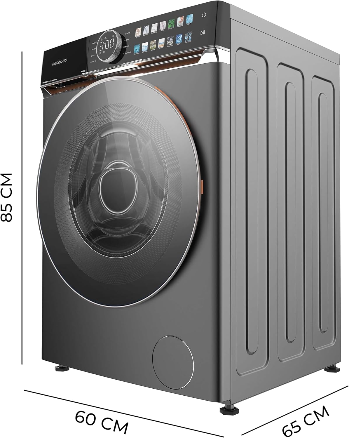 Cecotec - lave-linge - capacité 8 kg, 1400 tr/min, classe A