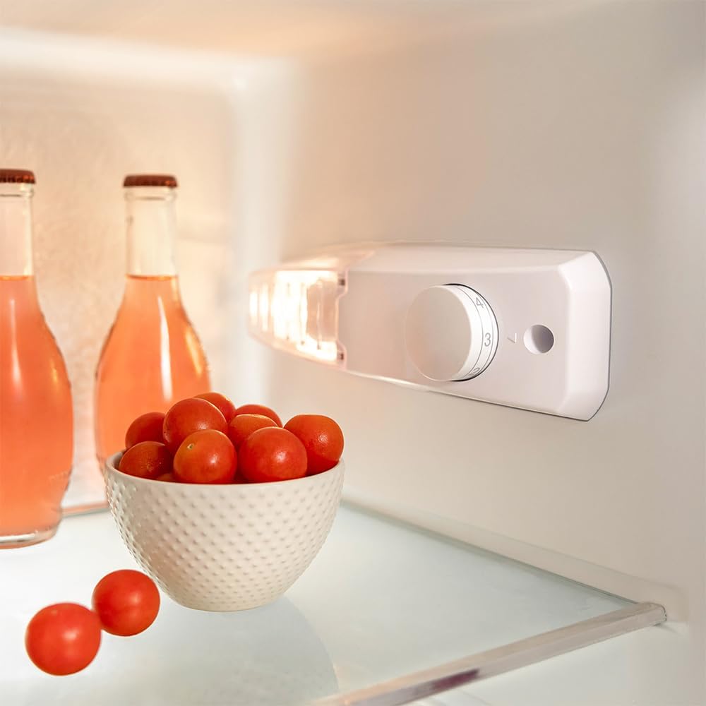 Cecotec - Bolero CoolMarket 2D Origin - 148x55 cm - rétro, LED, 215 L, poignée gold, contrôle température, E