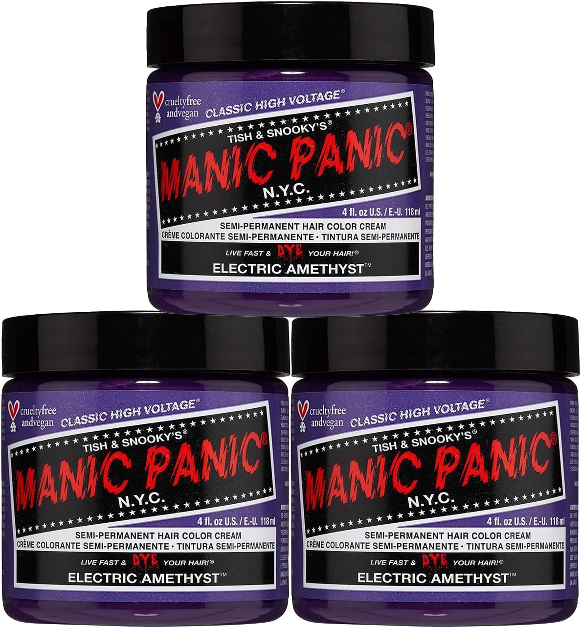 Manic Panic - Classic High Voltage - 3x118ml - coloration Electric Amethyst