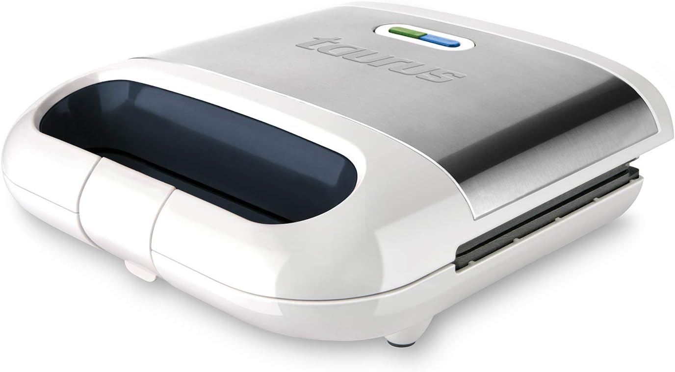 Taurus - Phoenix Luxe - compact inox 800W, plaques antiadhésives, voyants, blanc