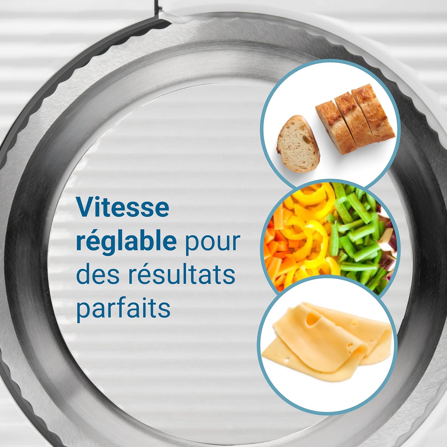 EUREL - trancheuse pliable Ø170mm, lame inox, ép. réglable - RS46