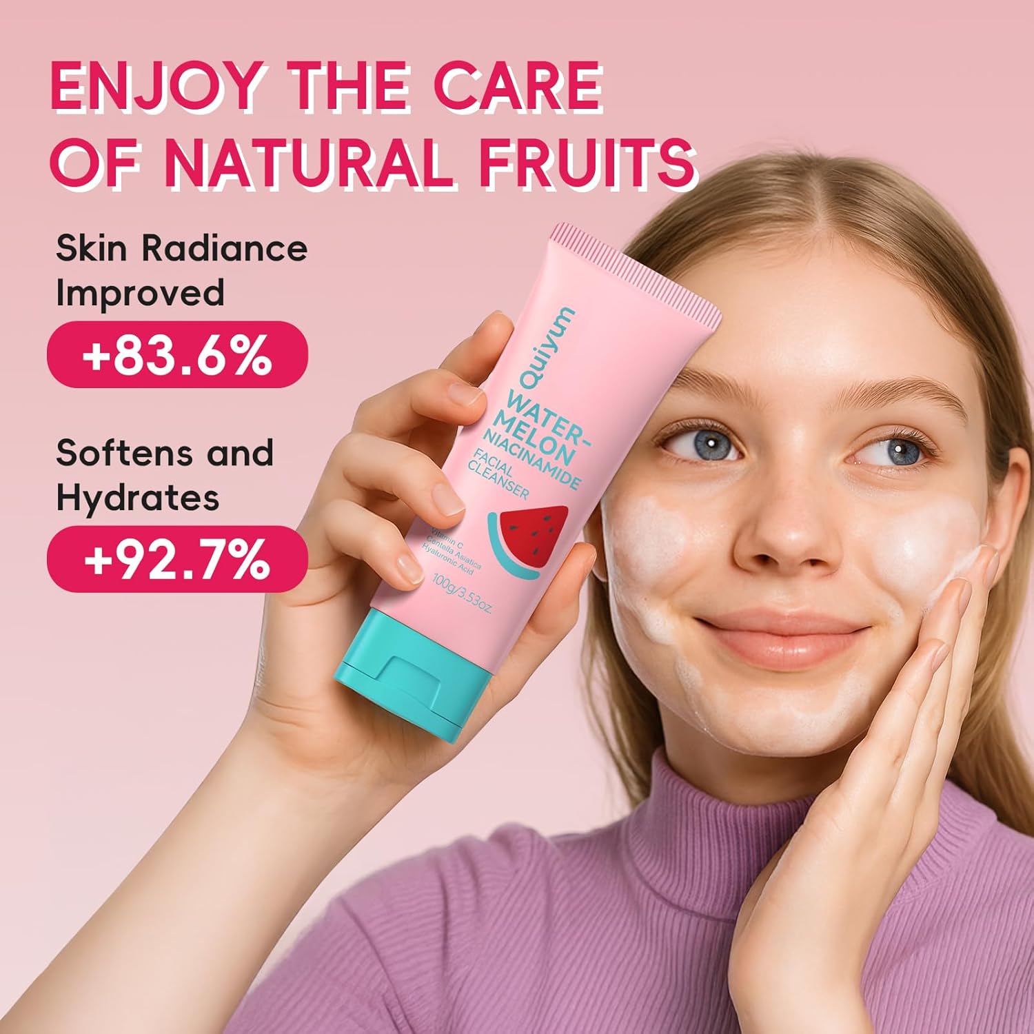 Kit de soins de la peau anti-âge - 6 pièces - peptides, fruits, vitamine C, céramides, réduit rides et peau morte