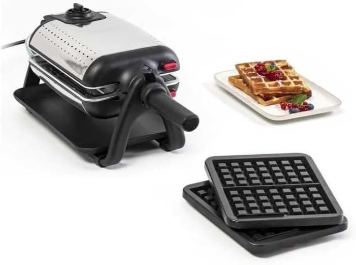 Tefal - Gaufrier King Size - poignée rotative, 1200W, thermostat réglable, WM756D12
