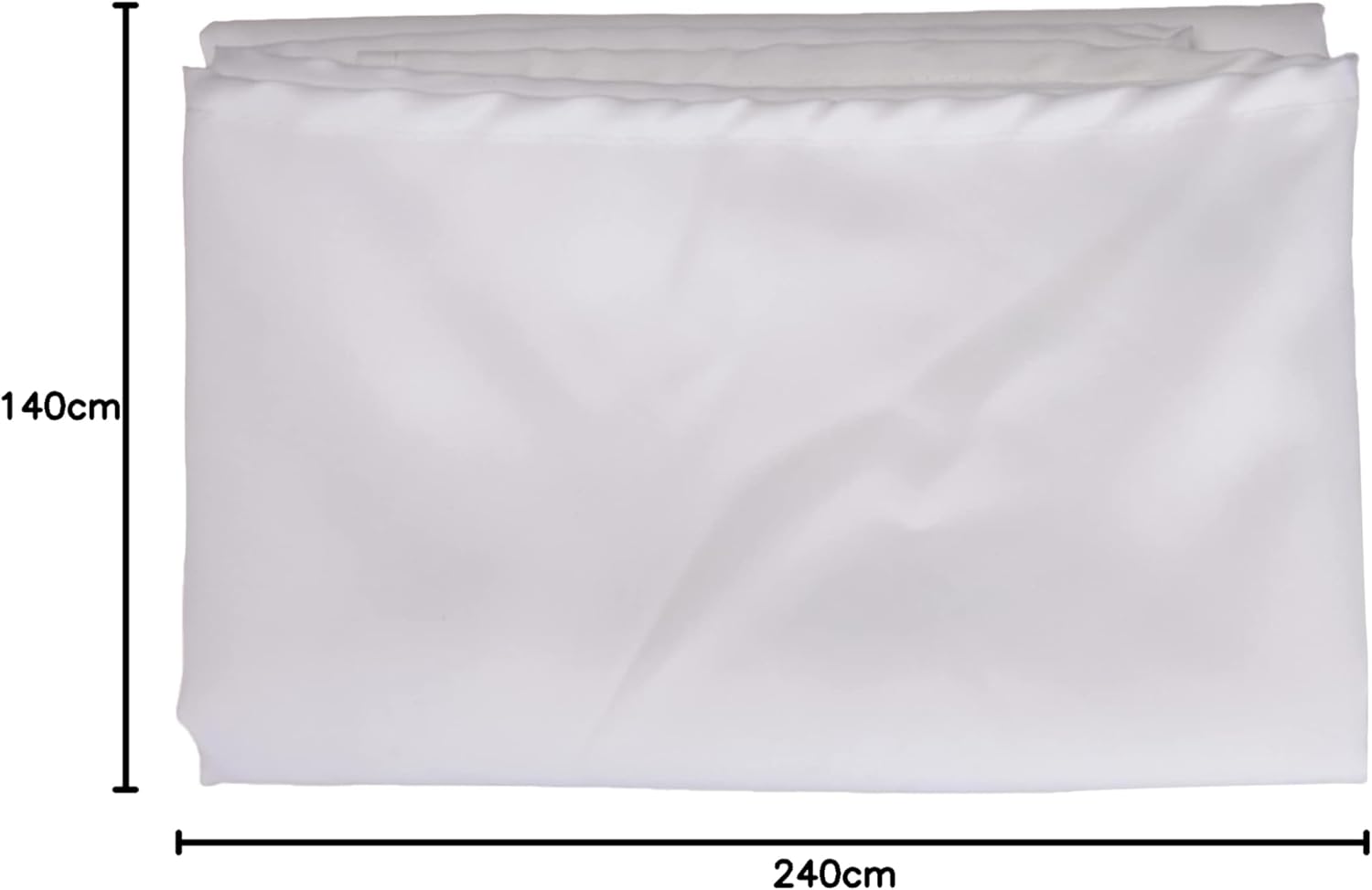 Soleil d'Ocre - Nappe Rectangle Blanc 140x240 cm - polyester anti-tâches