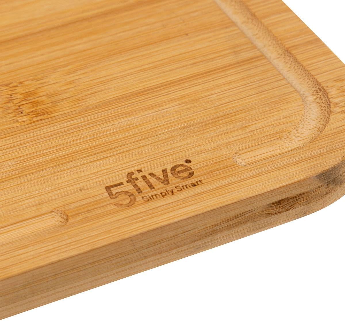 5five - planches à découper bambou lot de 2 - robustes et écologiques