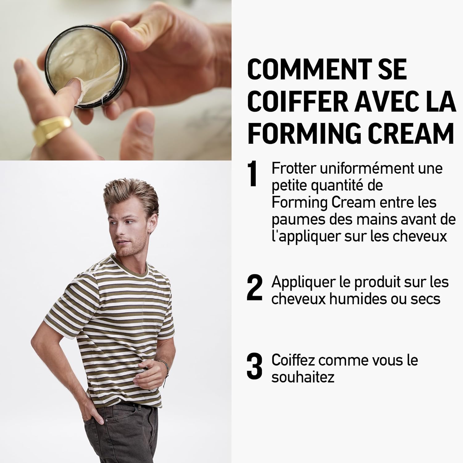 American Crew - Forming Cream - 85g - Cire coiffante fixation moyenne