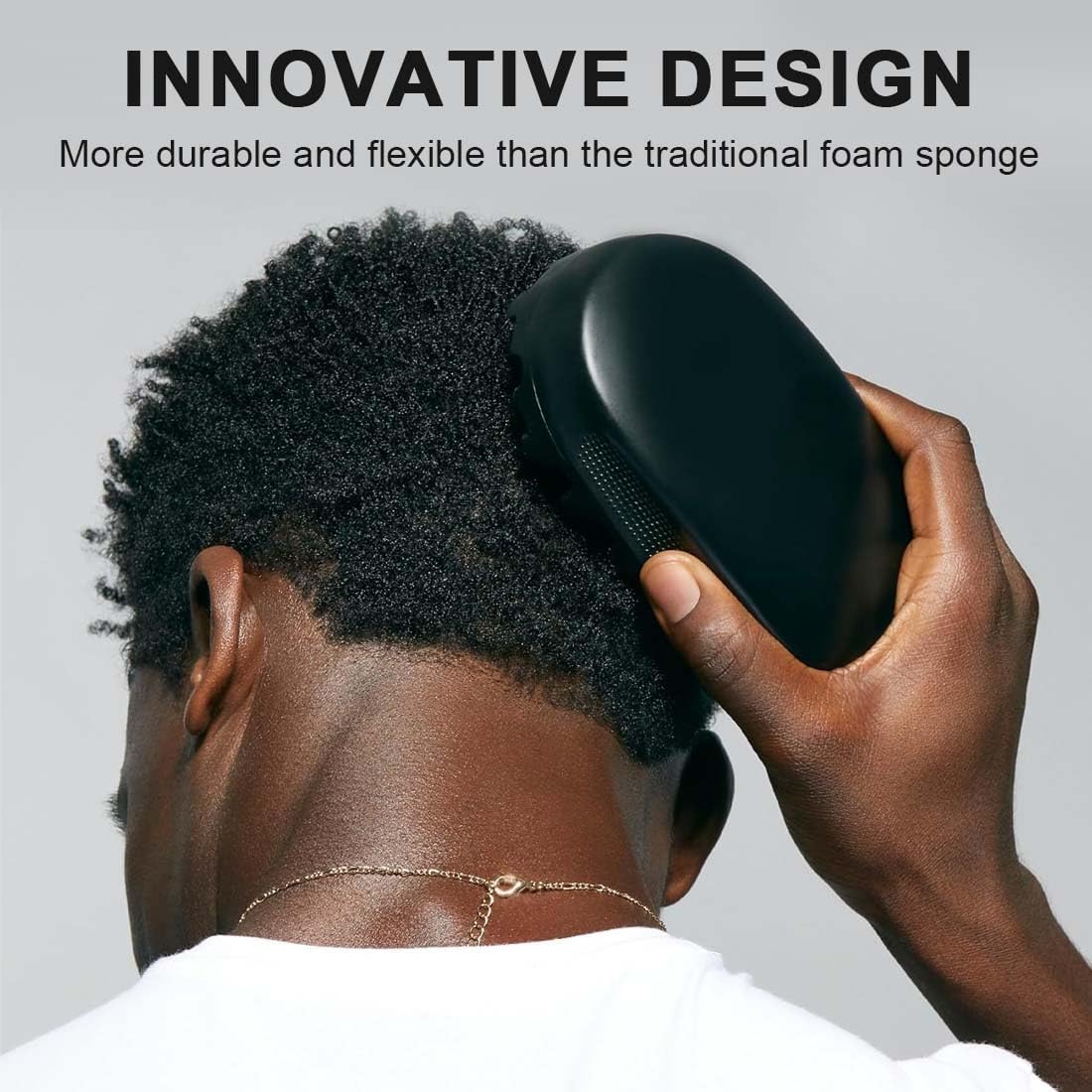 Brosse à cheveux - caoutchouc lavable - pour cheveux bouclés et afro