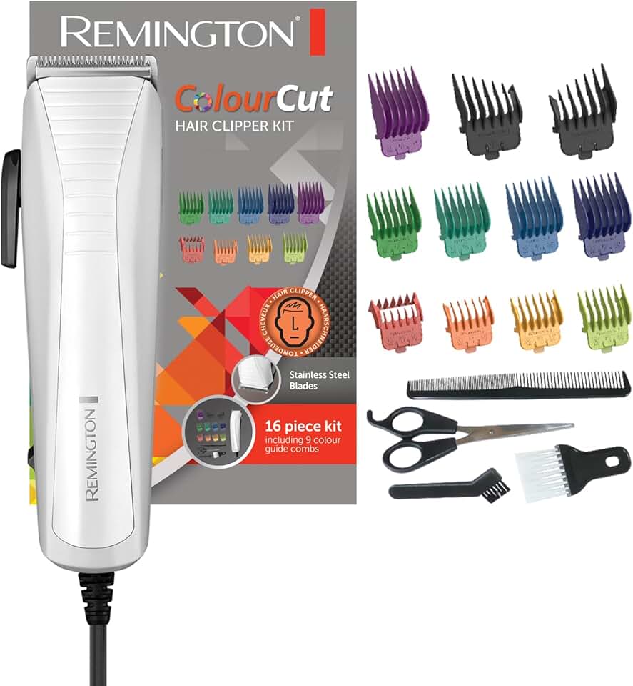 Remington - tondeuse cheveux série ColorCut - lames inox, 11 sabots - HC5035