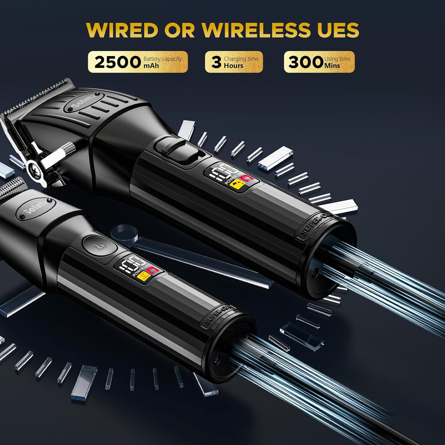 Tondeuse cheveux homme - coupe précise - kit pro, barbe et contour