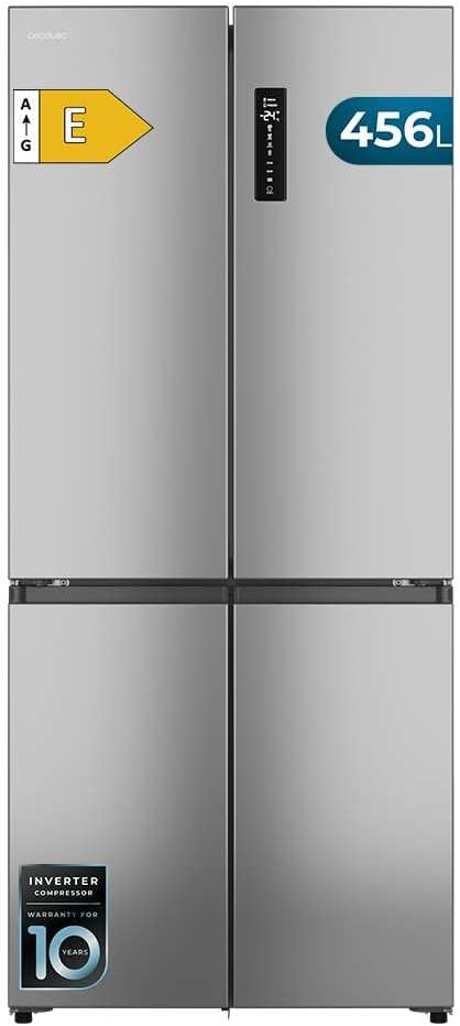 Cecotec - Bolero CoolMarket 4D - 189x83 cm - 456 L, No Frost, Inverter, 4 portes, 4D 456 SBI