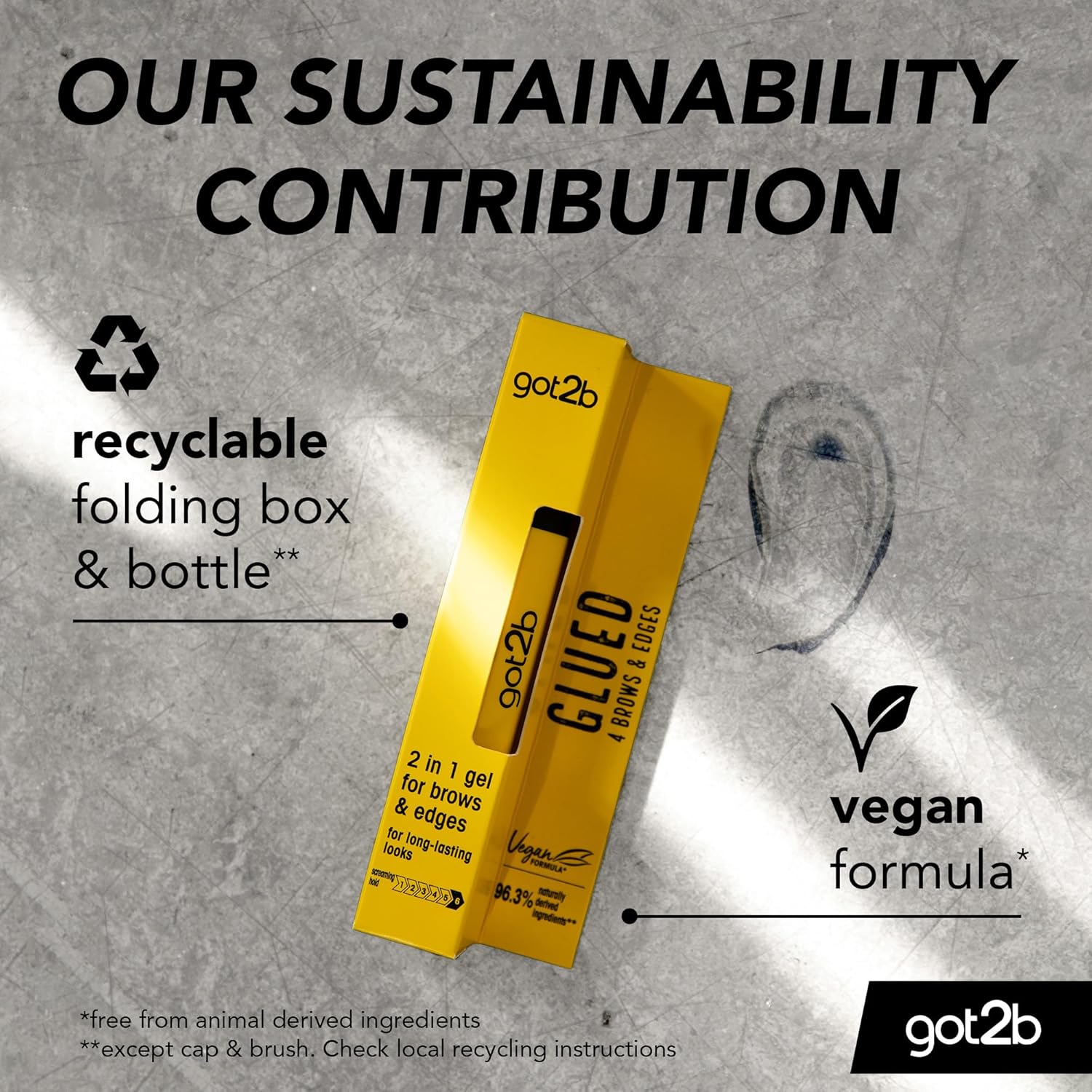 Got2b - Collé Serré - mascara gel 16ml - gel 2en1 vegan naturel