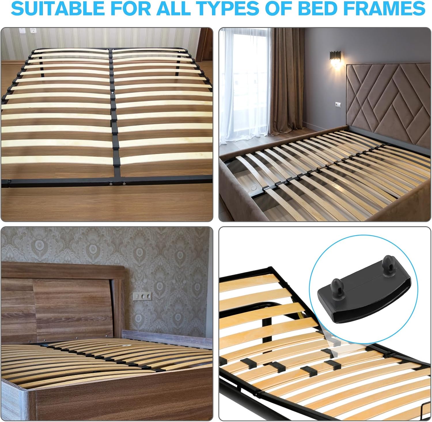 Supports pour sommier à lattes - lot de 50 - plastique - embouts de rechange