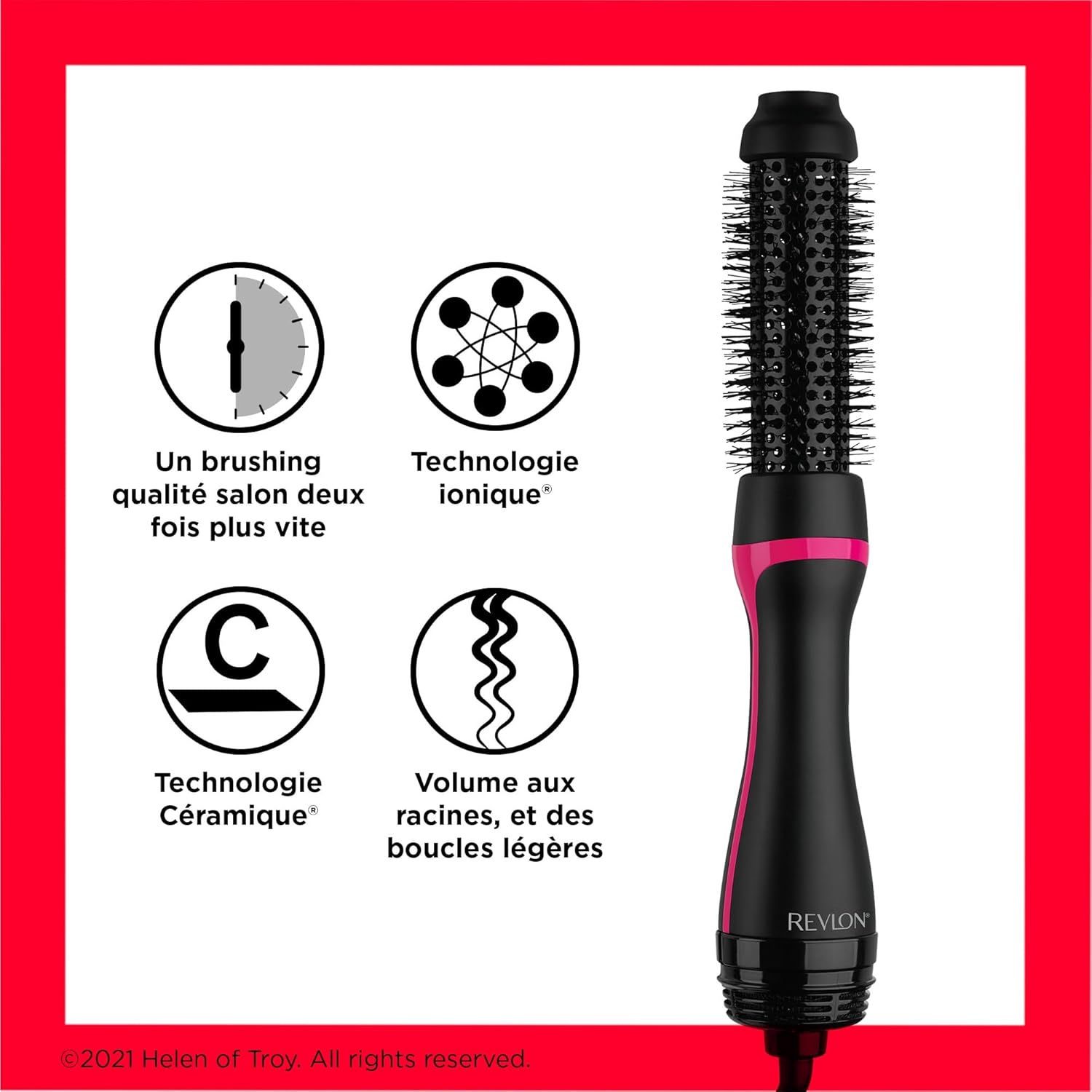 Revlon - One-Step Style Booster - 38mm - Brosse ronde céramique ionique RVDR5292UKE