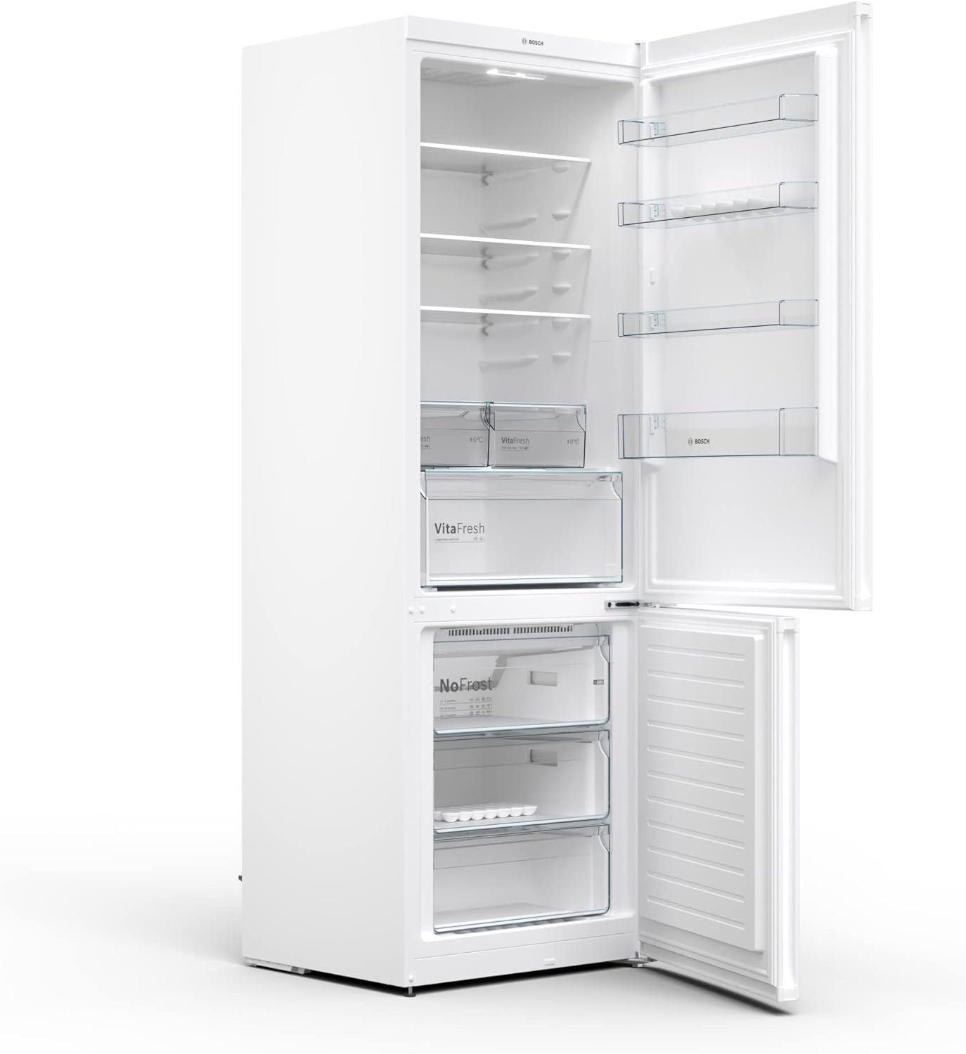 Bosch - combiné série 4, 203x70cm, blanc, réfrigérateur KGN49XWEA