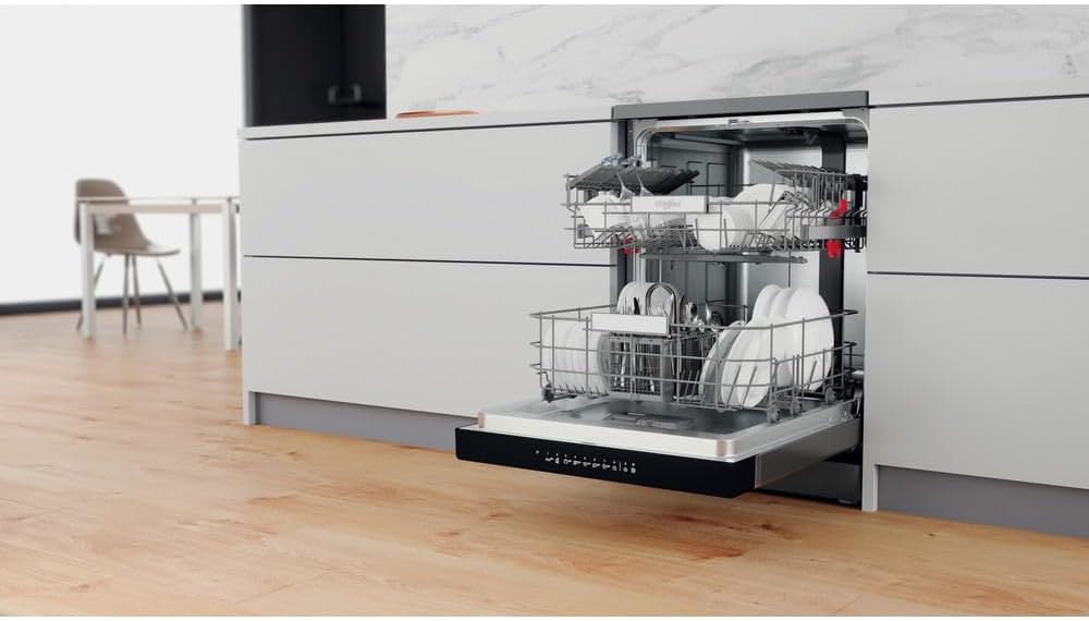 Whirlpool - Lave-vaisselle série 3T141 - grande capacité, inox - WFO 3T141 X