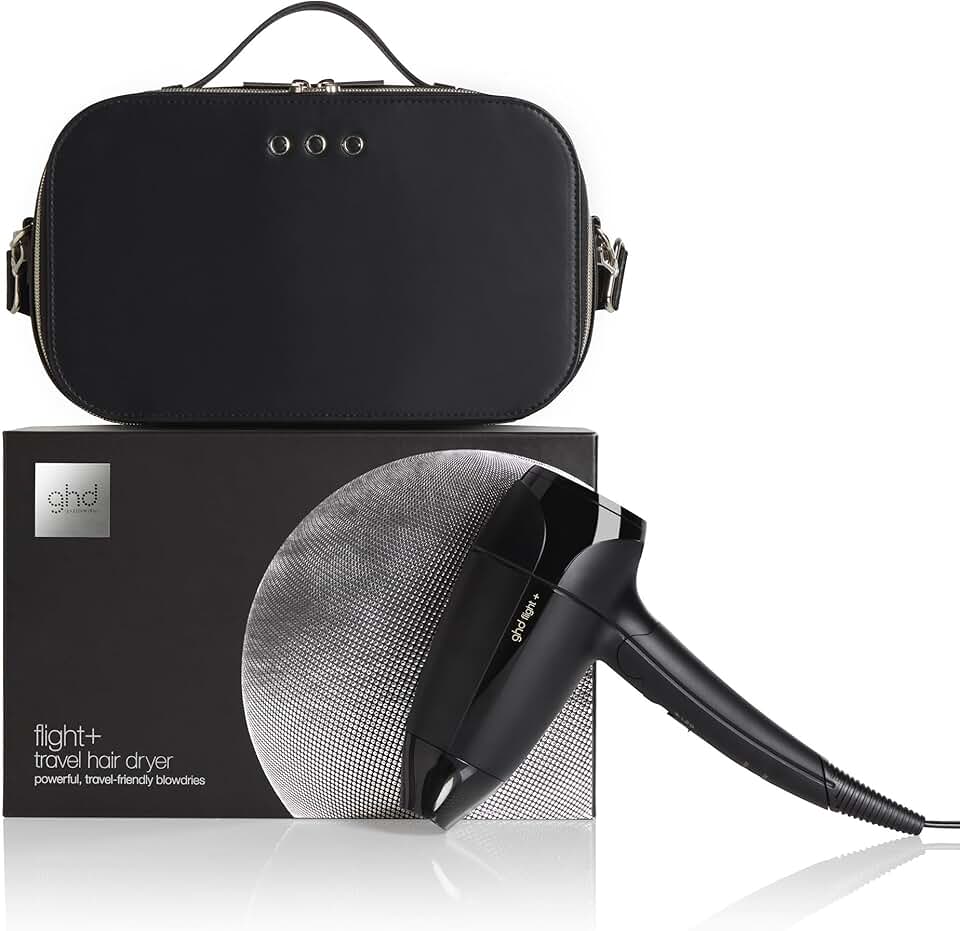 ghd - Flight+ compact pliable, double voltage, idéal voyage, noir