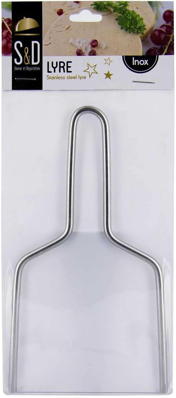 COOK CONCEPT - lyre à foie gras inox, 10x0,4x18,5cm, découpe efficace, KU6131