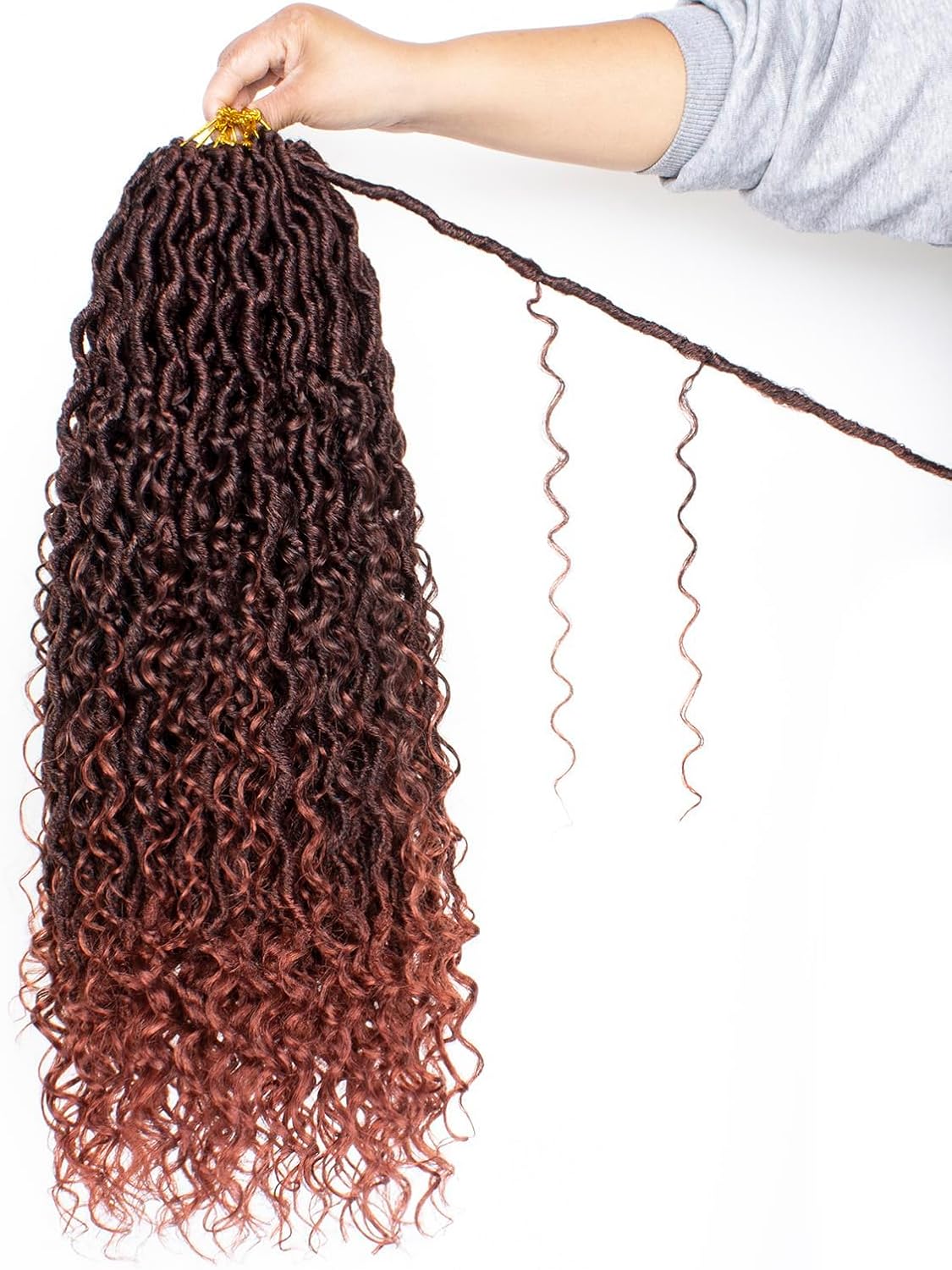 Xtrend - lot de 8 fausses dreadlocks bohème, 35,6 cm, 14 mèches, T350#