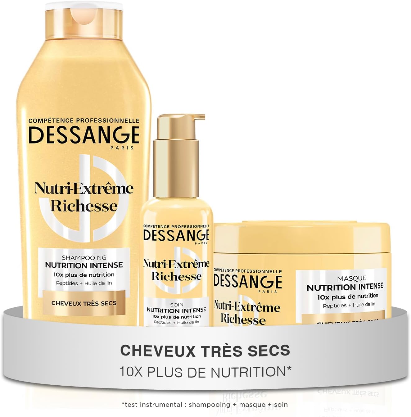 DESSANGE - Nutri-Extrême Richesse Routine - 280/110ml - Cheveux très secs, nutrition intense