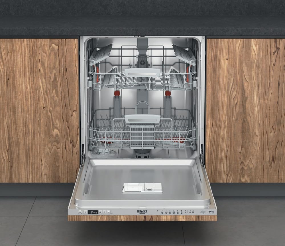 Hotpoint - série HIO3T - lave-vaisselle 60cm, 14 couverts, 41dB, tout intégrable - HIO3T141W