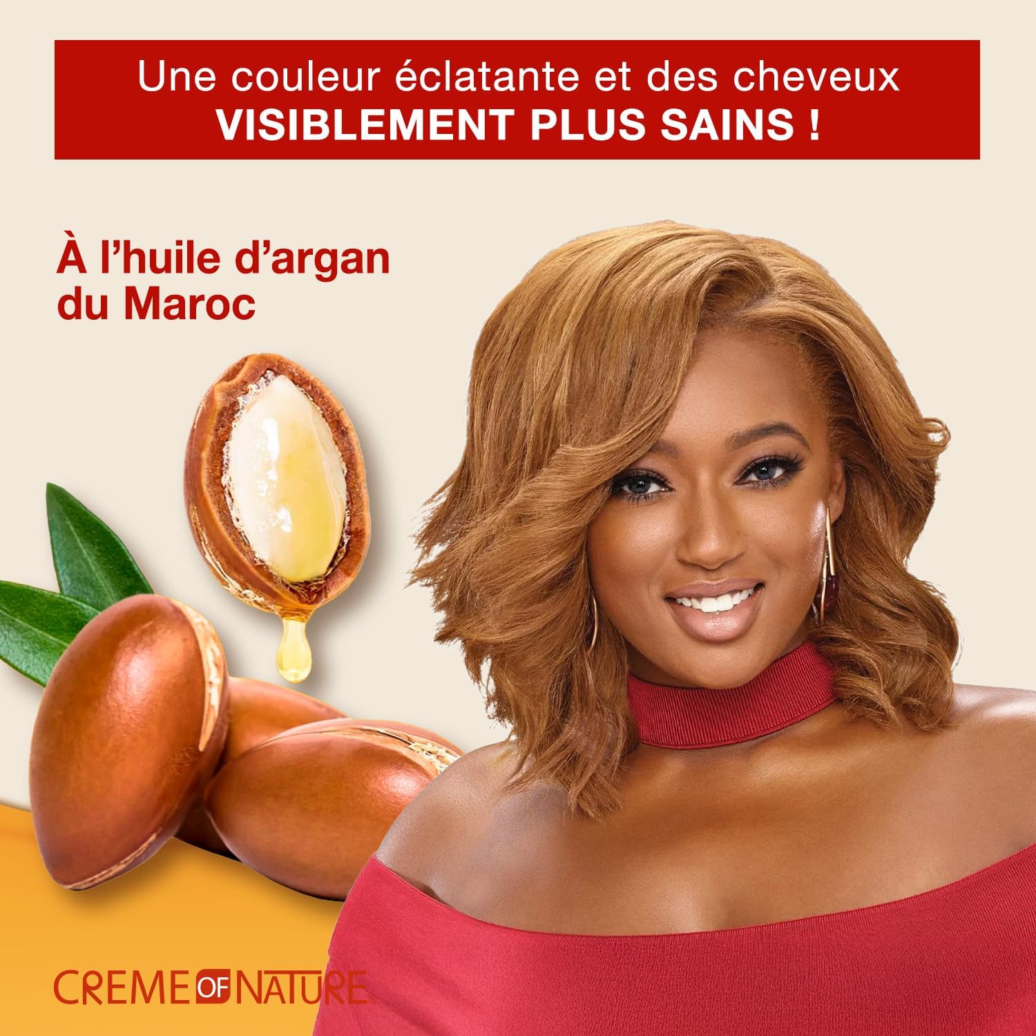 Creme of Nature - Argan Oil coloration cheveux - 10.0 Blond miel - longue tenue, couvre 100% cheveux blancs