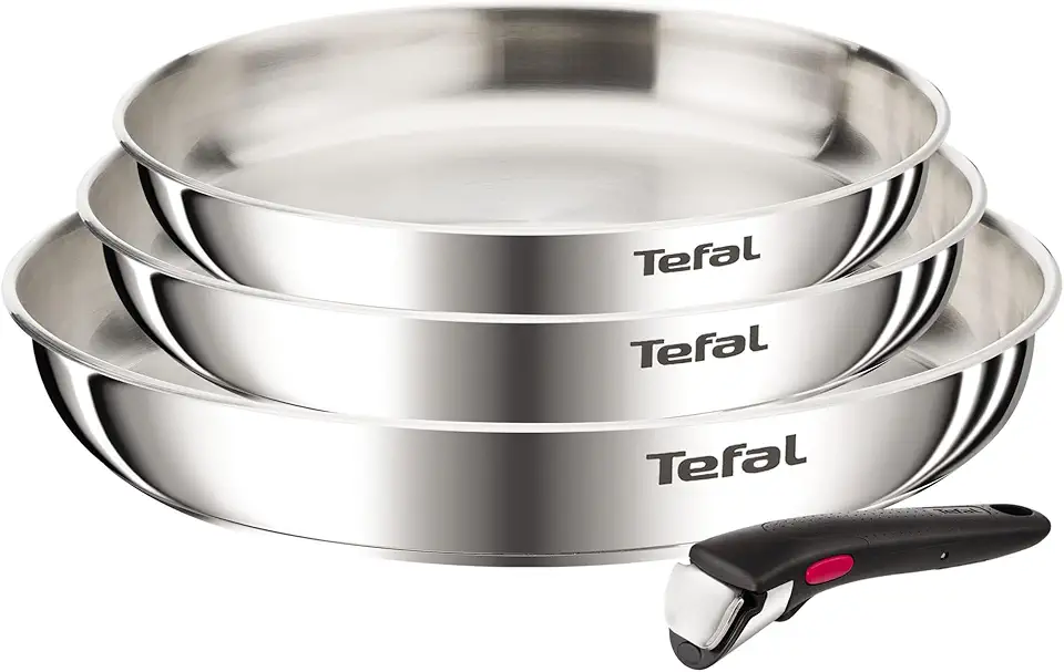 Tefal - Ingenio Emotion - 22/24/28cm - inox, poignée amovible, induction, L8968445