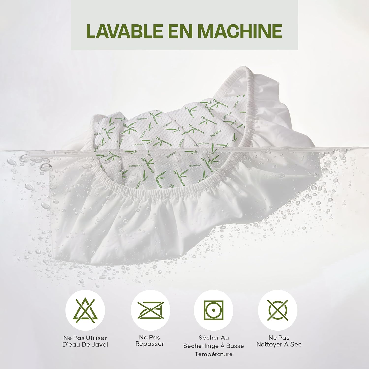 Utopia Bedding - Protège-matelas Premium - 60x120x15cm - Imperméable, respirant, Oeko-Tex