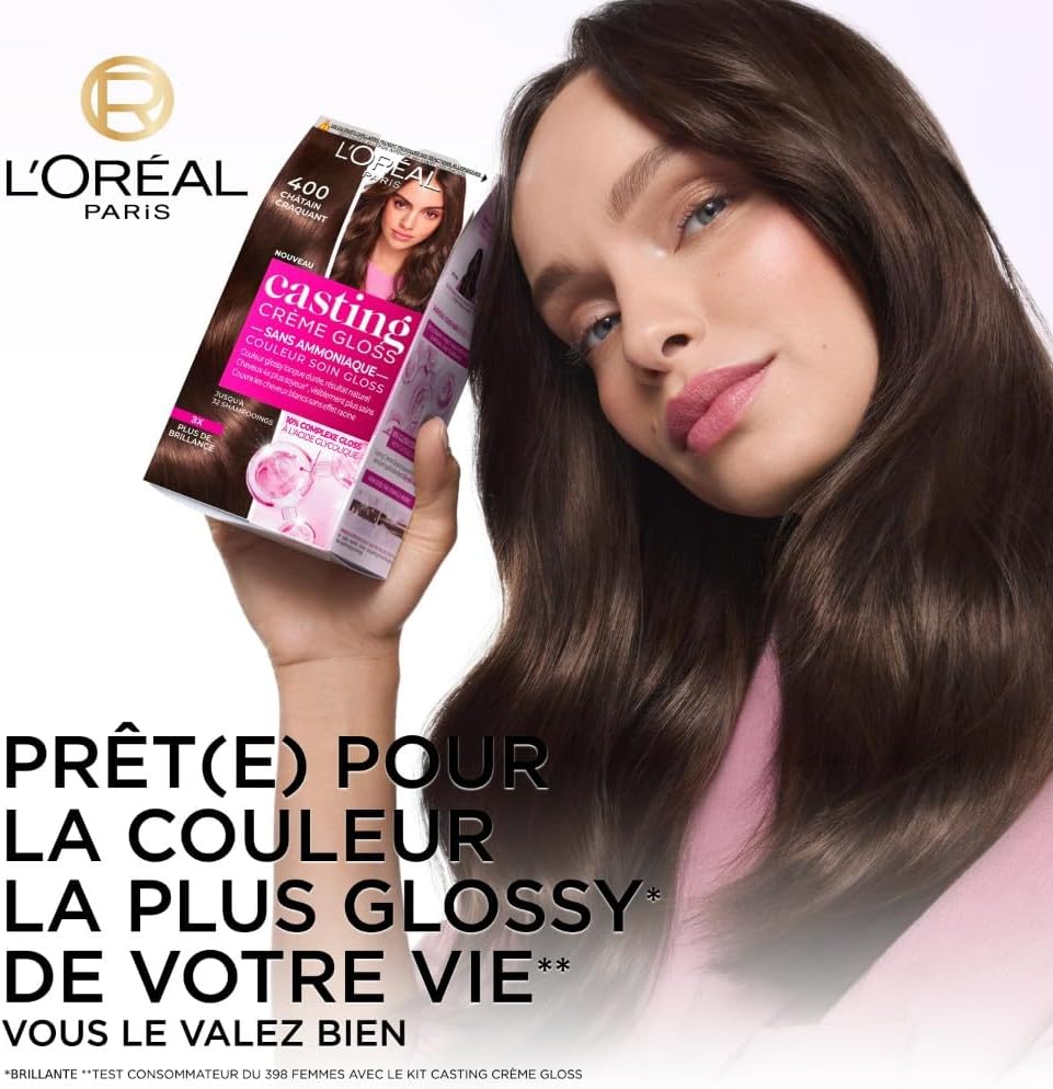 L'Oréal Paris - Casting Crème Gloss - noir bleuté, soin sans ammoniaque, semi-permanent, 2.1