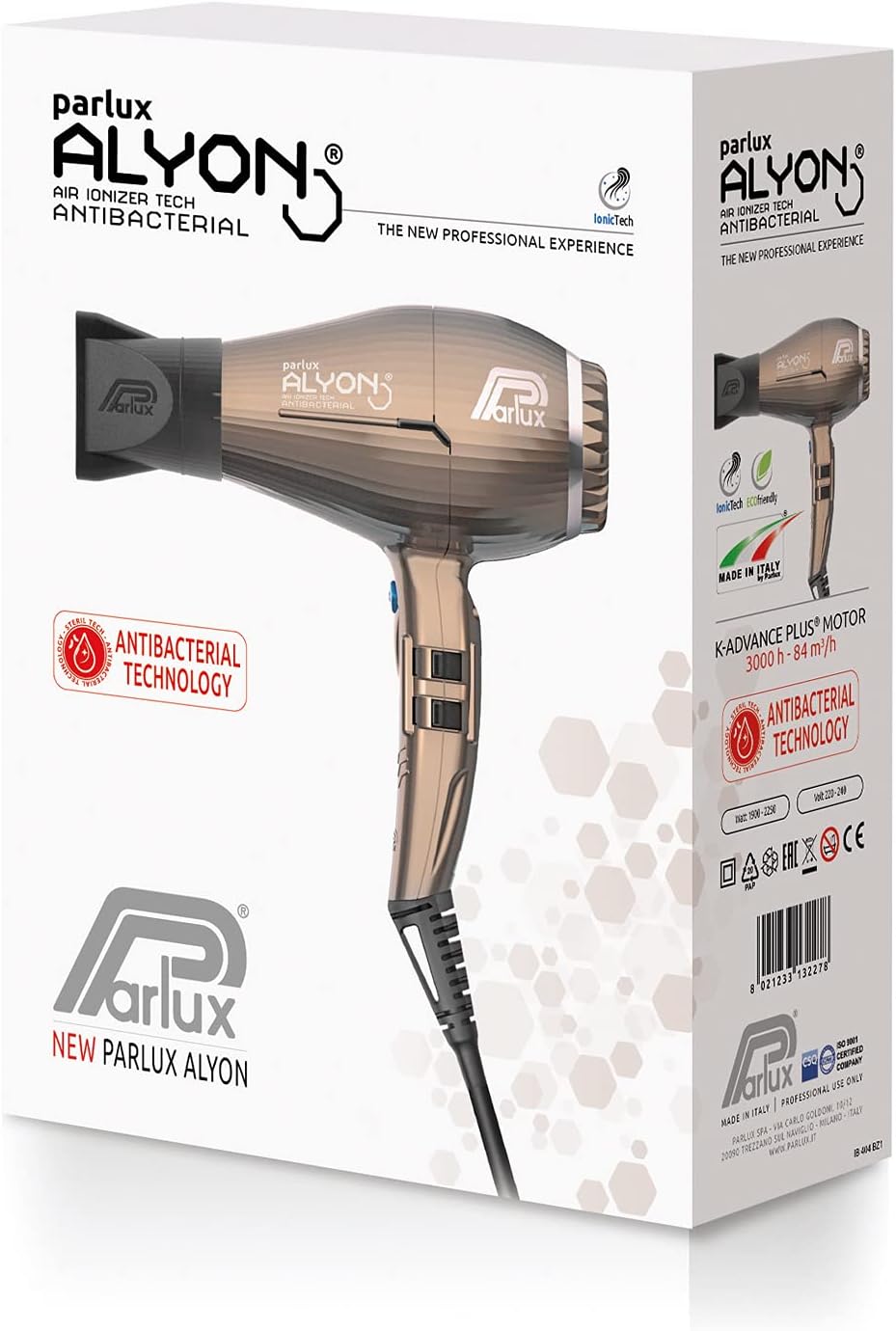 Parlux - Alyon Bronze - design compact - séchage rapide, ionique