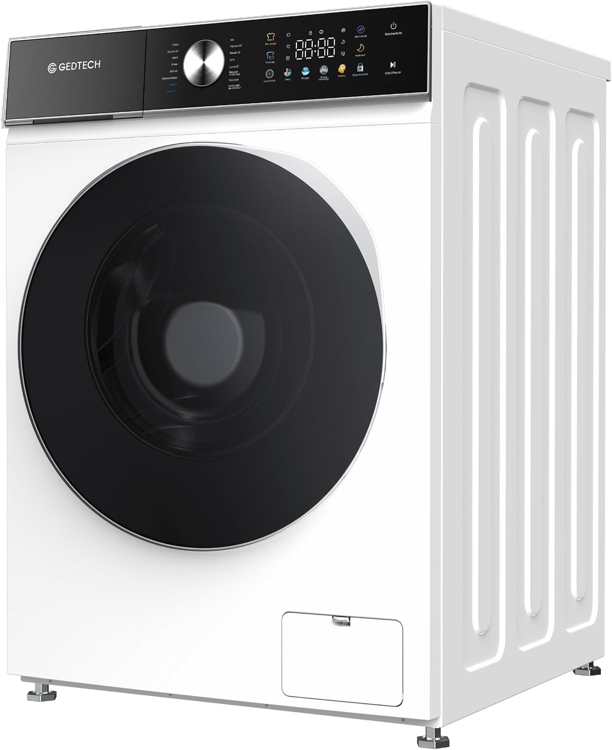 GEDTECH - lave-linge frontal 8kg, 1200tr/mn, LED, eco, GLLPS81400WH