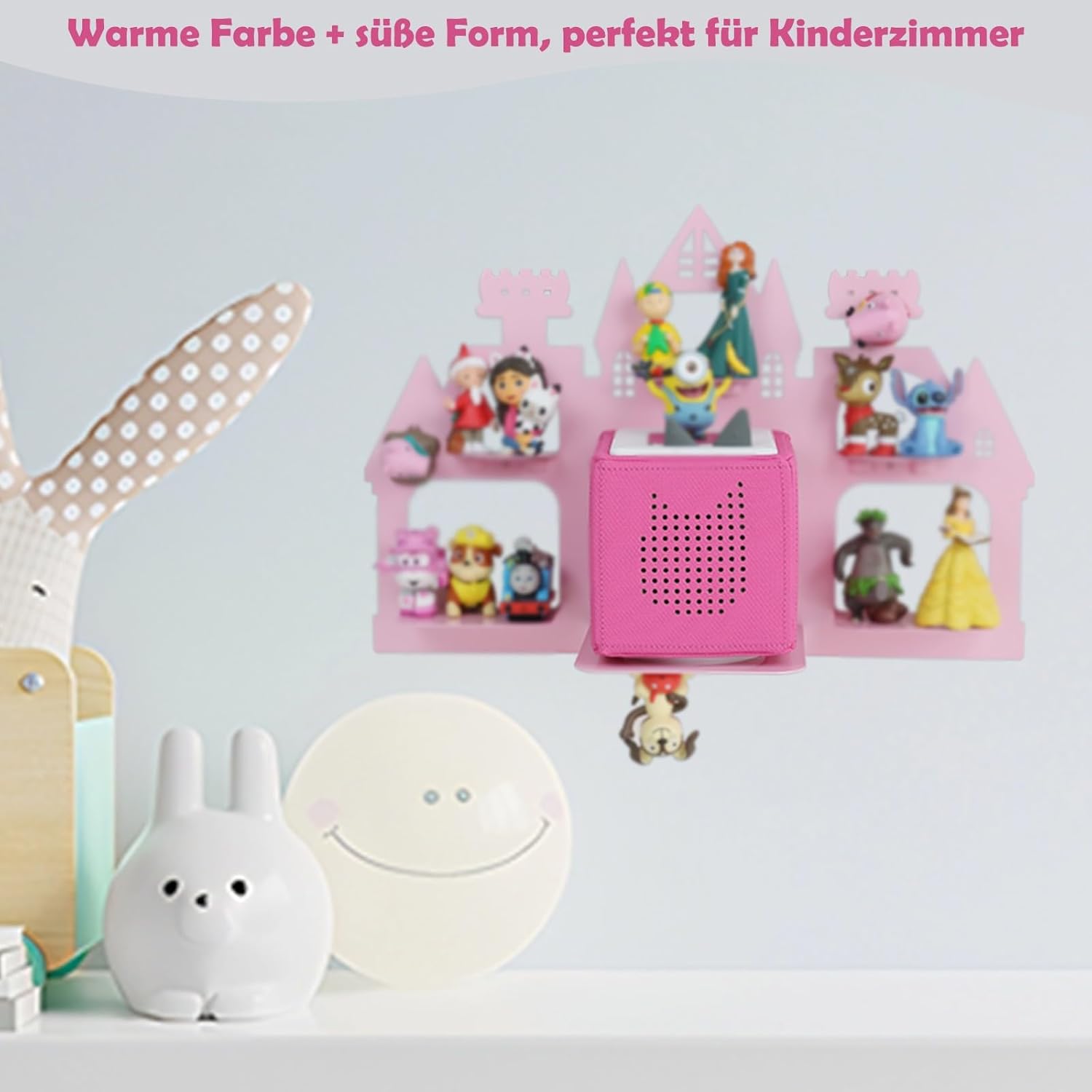 Étagère murale magnétique pour Tonies - métal - 15 à 25 figurines - rangement chambre enfant