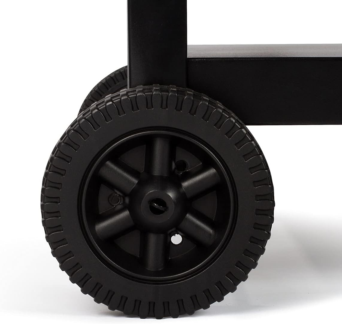 Chariot plancha noir/bois - rangement intégré - GS131