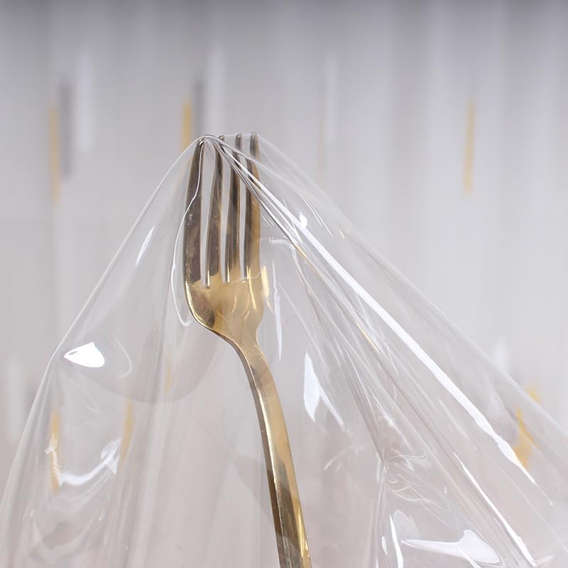 A2ZWORLD - nappe PVC imperméable lavable - 140x240cm - transparente, rectangulaire, protection table