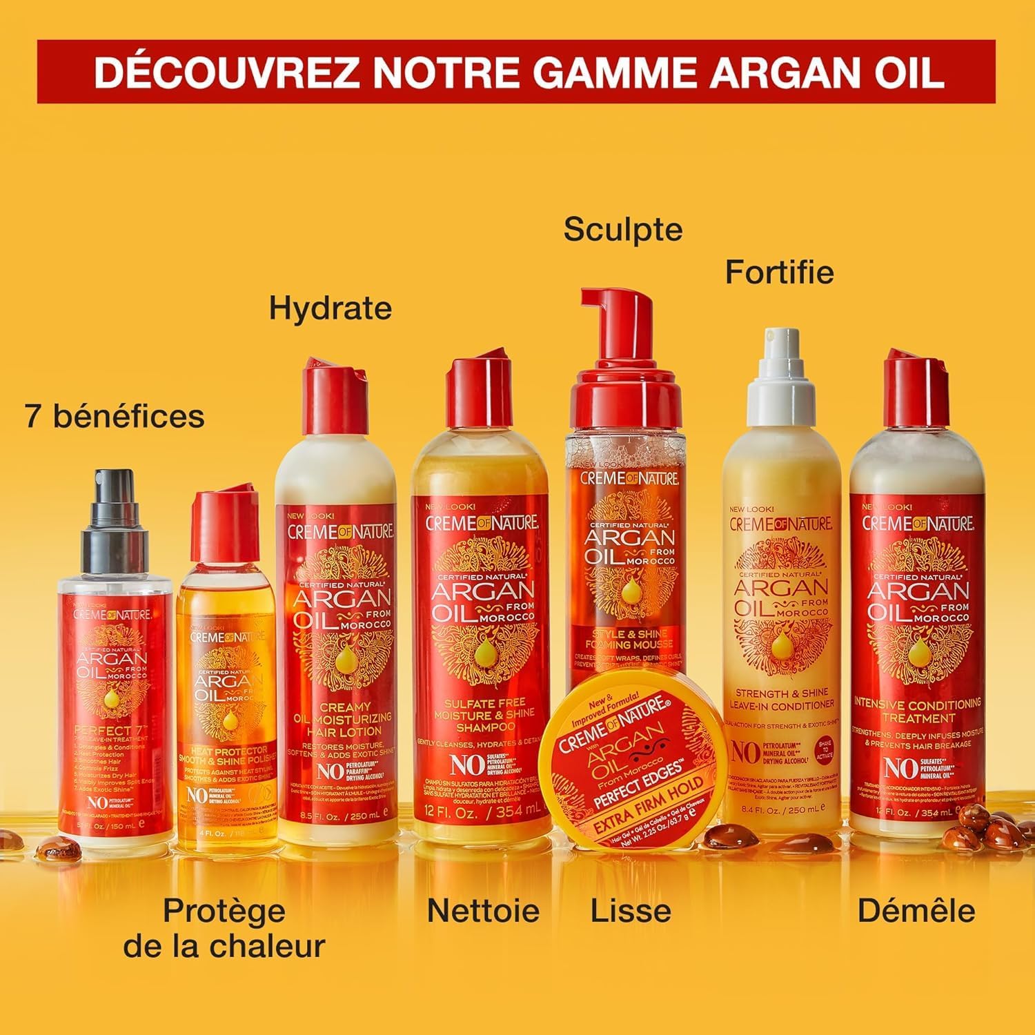 Creme of Nature - Argan Oil - coloration permanente cheveux bouclés, couvre 100% cheveux blancs, 6.2 Burgundy