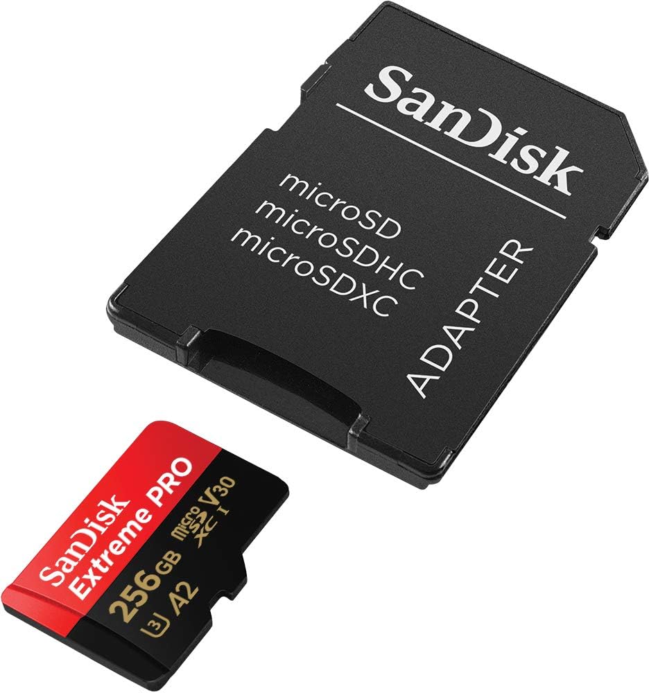 SanDisk - Extreme PRO 256 Go microSDXC - 200 Mo/s, UHS-I, U3, Class 10