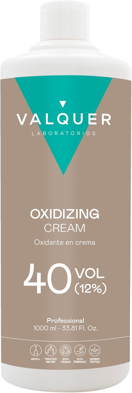 Valquer - Crème oxydante professionnelle - 1000 ml - 40 Volumes, 12%