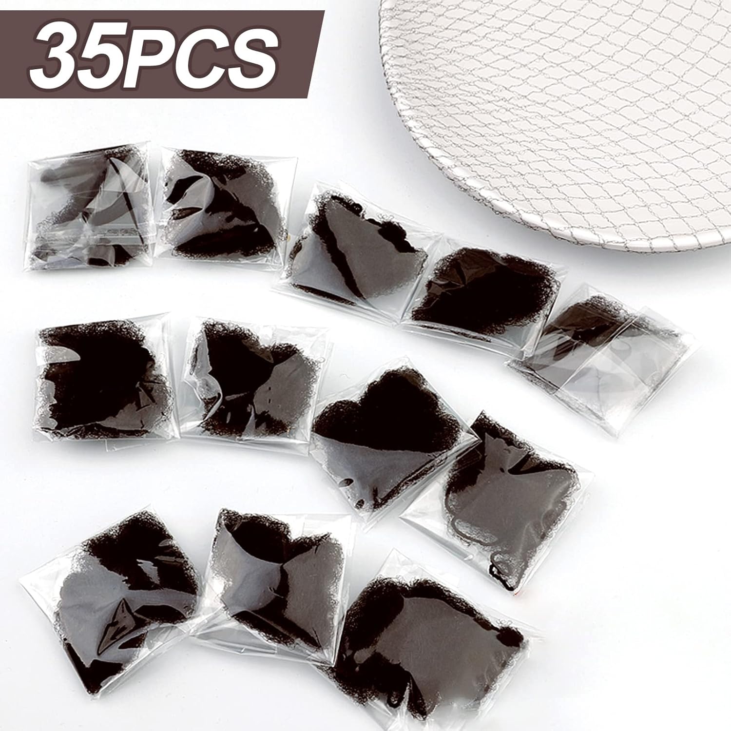 Filets à cheveux - maille fine - 35 pièces - invisibles, usage professionnel, marron