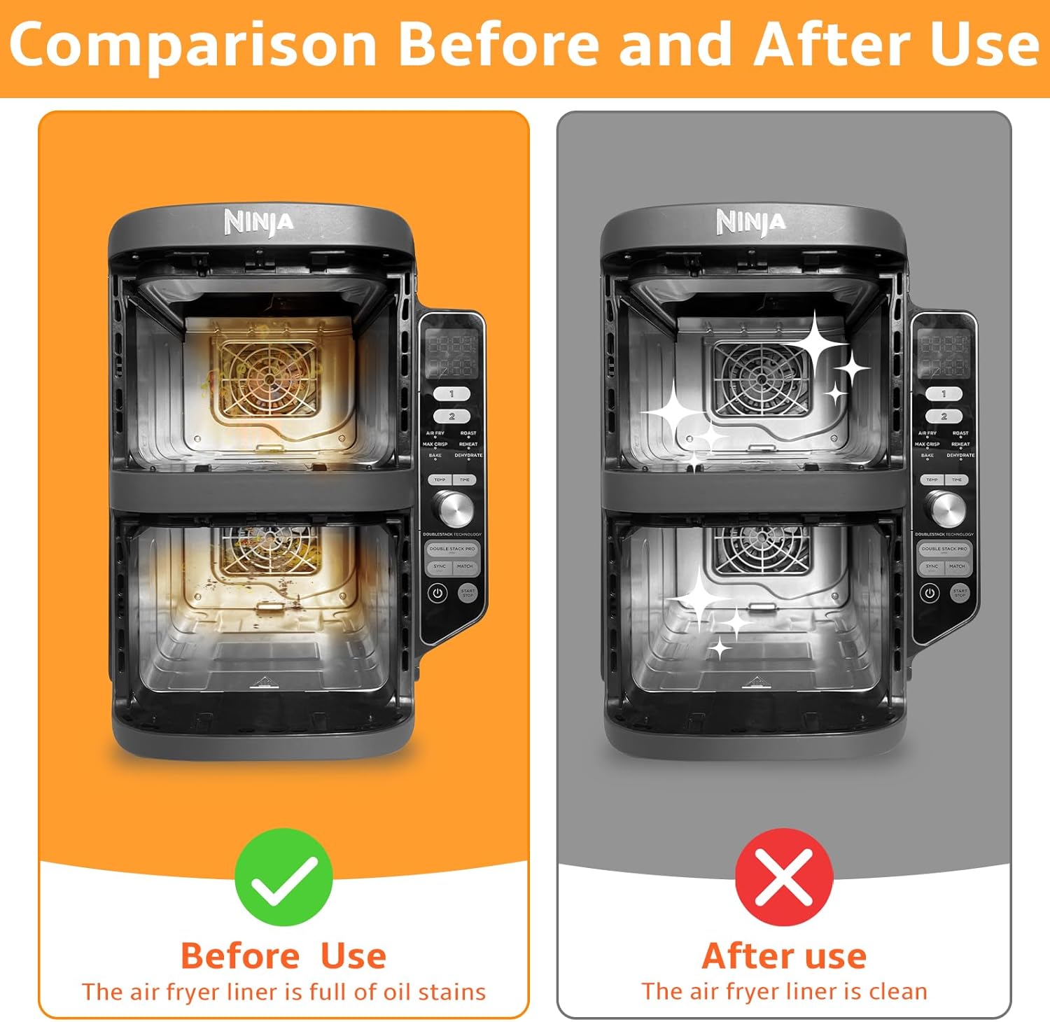 Grille anti-projection pour air fryer – silicone réutilisable, accessoires compatibles XL, SL400EU & SL300EU