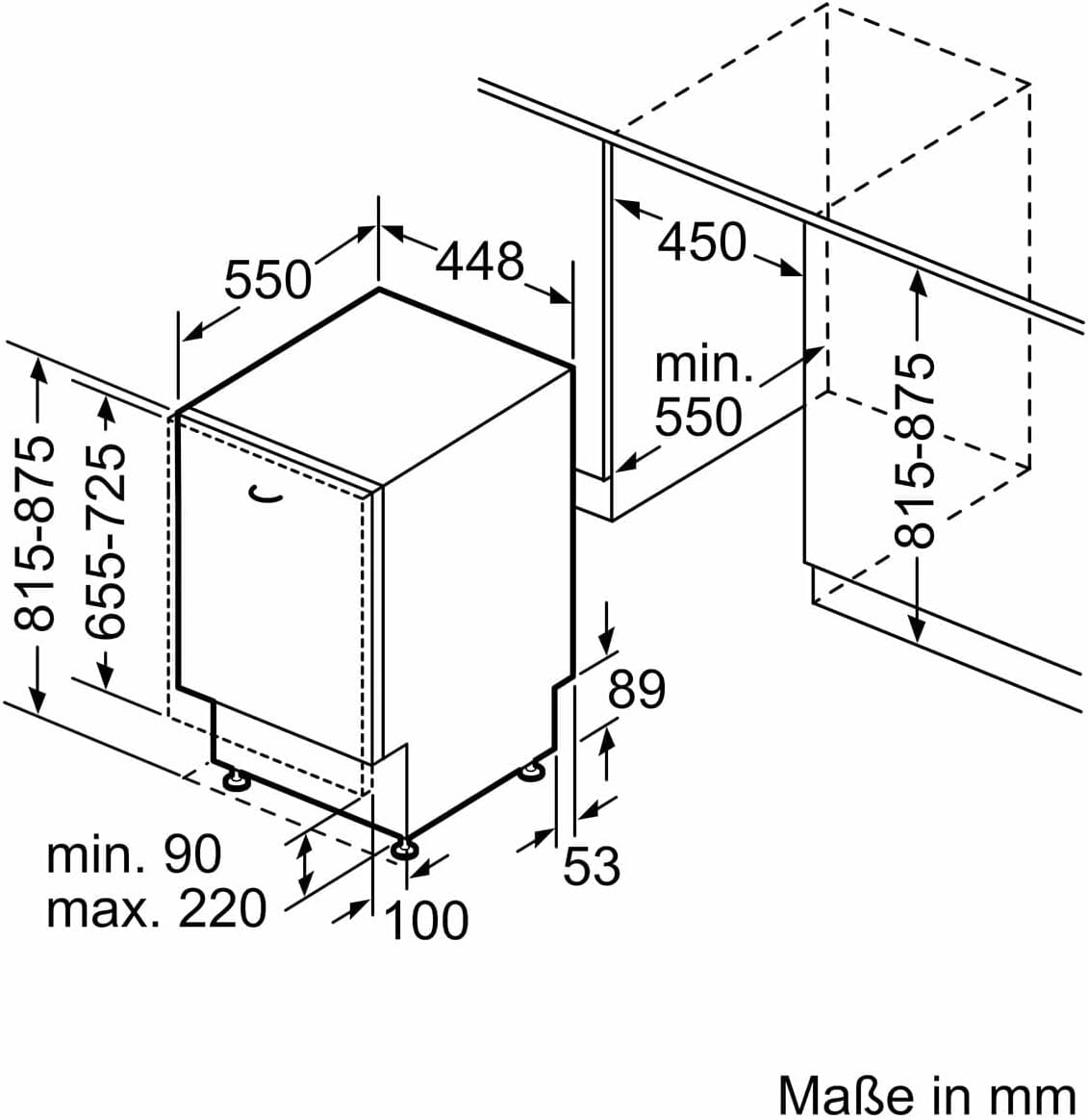 Siemens - iQ300 - 45 cm - lave-vaisselle intégré, varioFlex, infoLight, SR63HX74KE