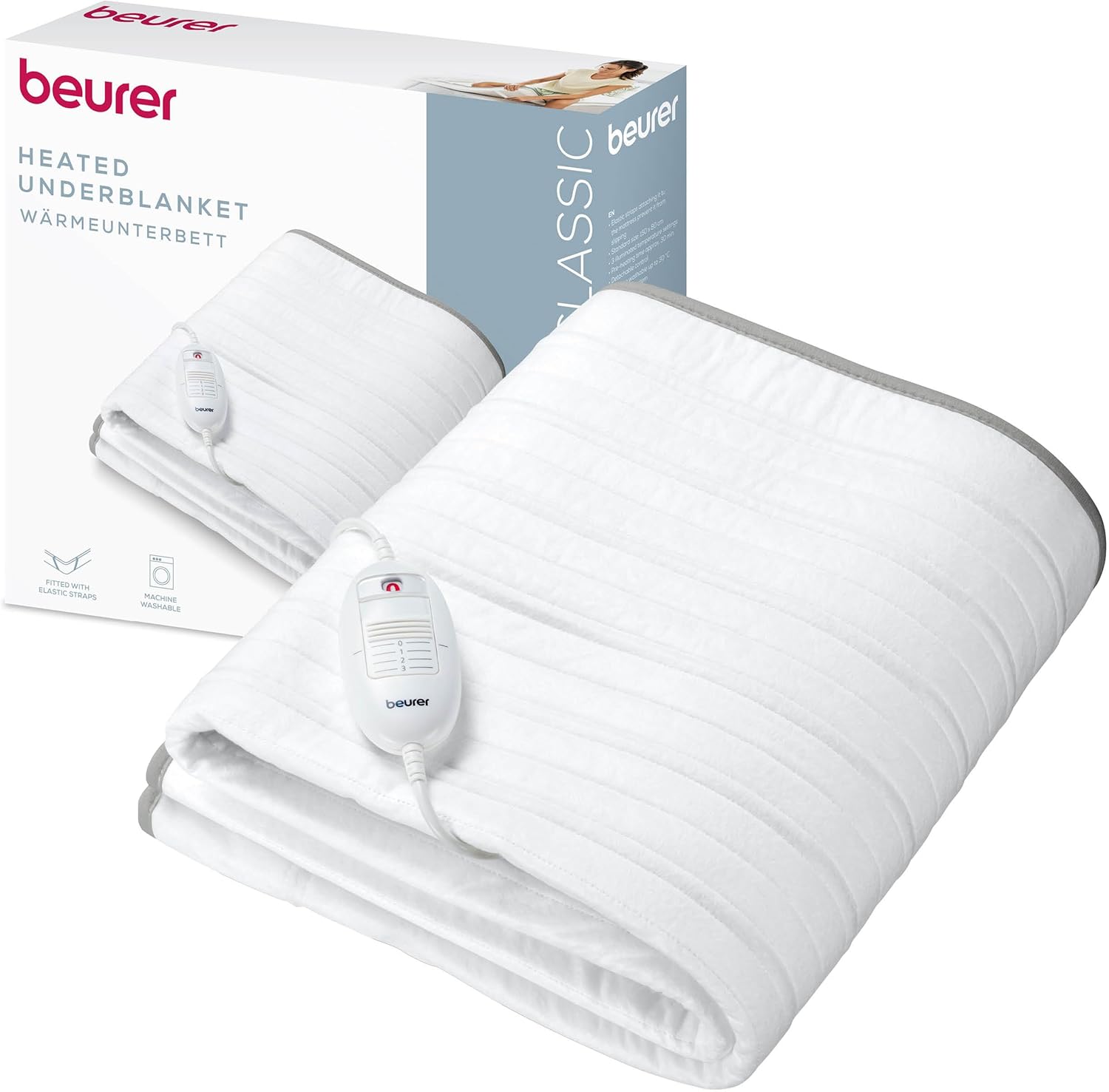 Beurer - TS 17 - 150x80cm - surmatelas chauffant, 3 niveaux, lavable