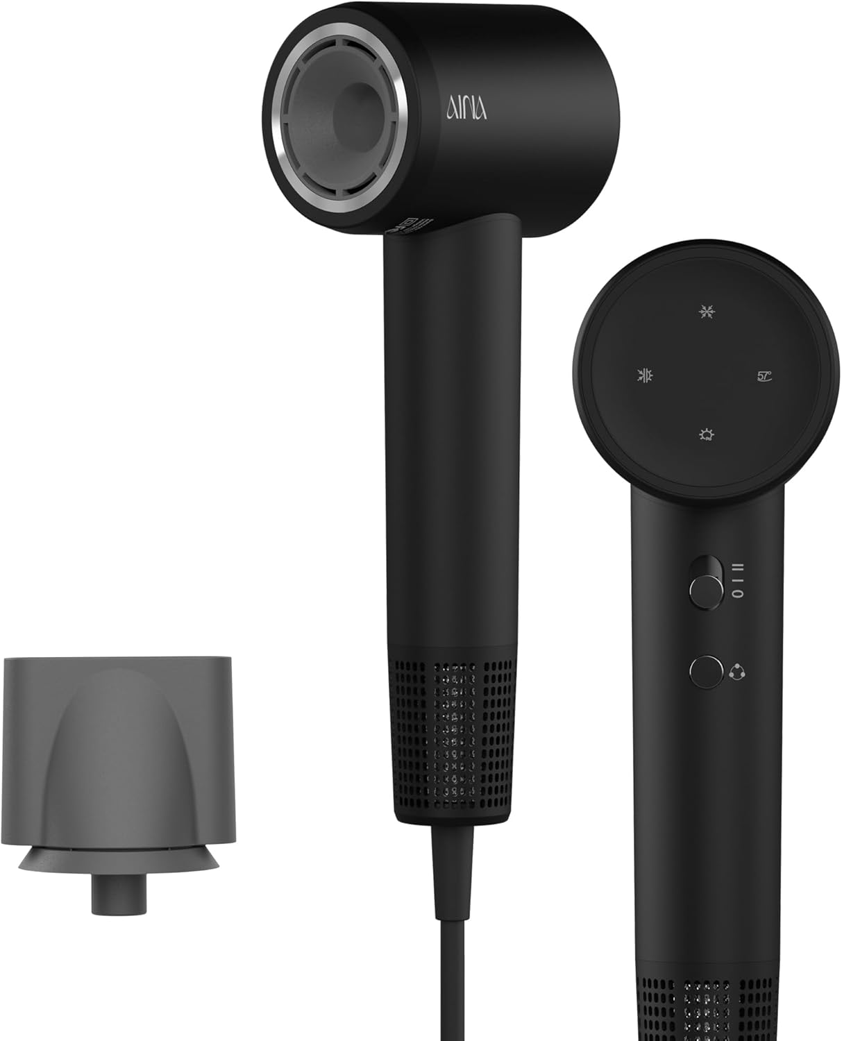 AINA - sèche-cheveux compact, ionisant, léger, 150000 tr/min - 1A Noir