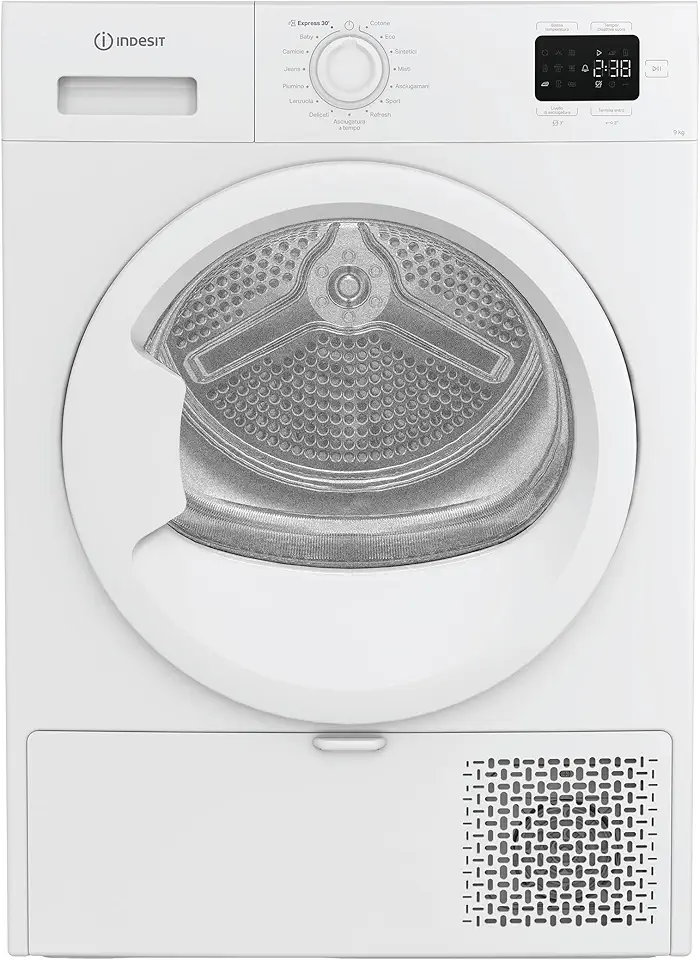 Indesit - sèche-linge pompe à chaleur - 9kg, filtre 2 en 1, cycle rapide, classe E - C YD 92D WW IT