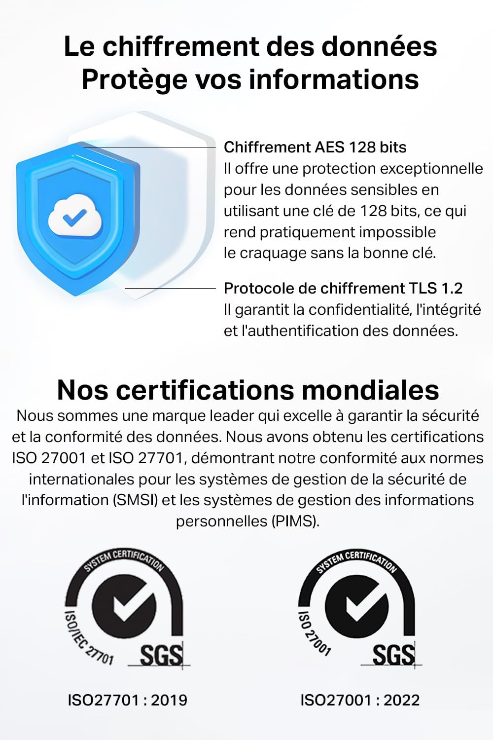 TP-Link - Tapo C210 - caméra WiFi 2K 3MP, rotation 360°, audio bidirectionnel, vision nocturne, détection personne, C210