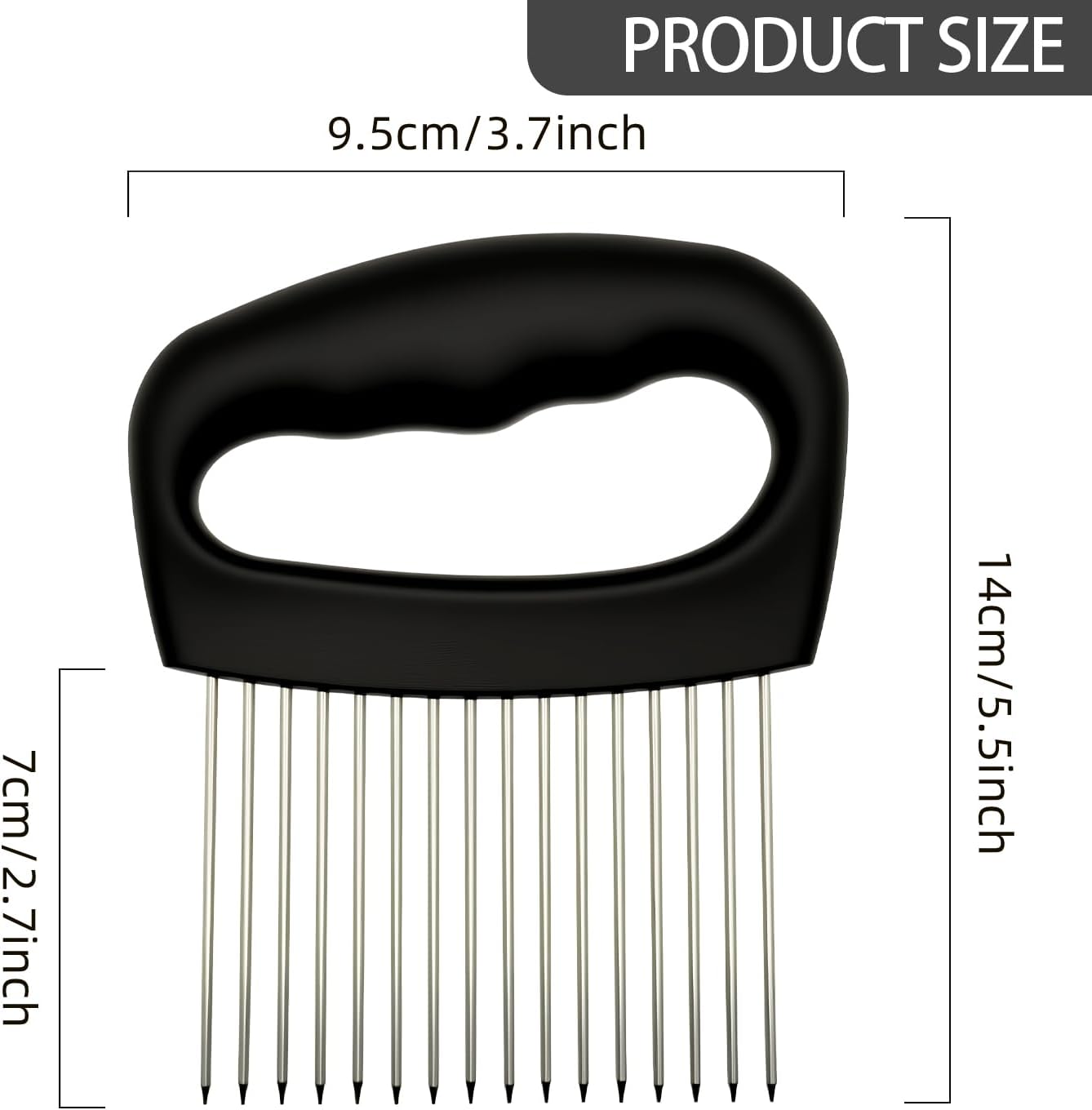 Trancheuse d'oignons extra large - inox - 16 aiguilles - coupe légumes et tomates