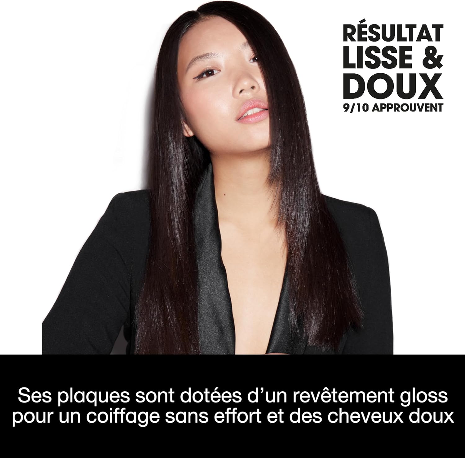 ghd - Lisseur Original - design arrondi, pro, tous cheveux, noir